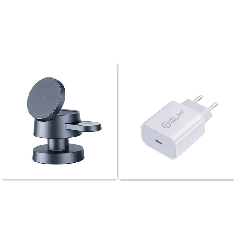 3-in-1 Magnetic Wireless Charging Lamp