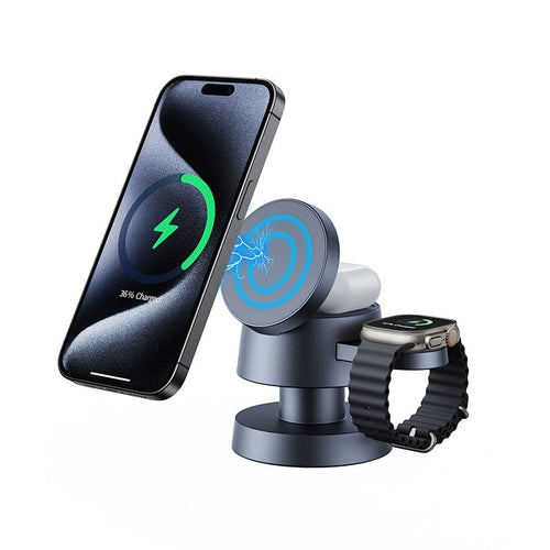 3-in-1 Magnetic Wireless Charging Lamp